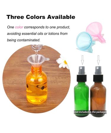 Refillable Cosmetic Containers Funnels - Ideal for Filling Bottles of Lotion, Water, Essential Oils, and More - Pink, Clear, Blue Multi-Colored Options - Buy Online on SooperMarket.com