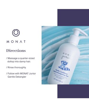 Buy MONAT Junior™ Gentle Conditioner - Tear-Free Anti-Frizz All-Natural Sulfate & Paraben-Free for Kids - 177 ml e 6 fl Oz - International Shipping Available - Buy Online on SooperMarket.com