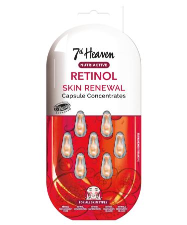 7th Heaven Retinol Capsule Concentrates (7 Day Supply). Rejuvenating Glow Cream (all Skin Types). Daily Face Care Capsules for Skin Renewal. Vegan Retinol Serum for Face - Genuine 7th Heaven Skin Care
