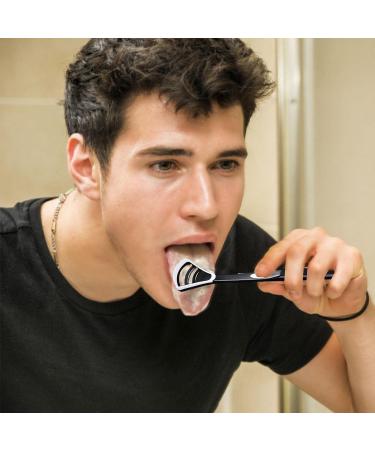 Visiblurry Tongue Scraper - 5 Pieces for Optimal Oral Hygiene | Reduce Bad Breath | Safe for Adults & Children - Buy Online on SooperMarket.com