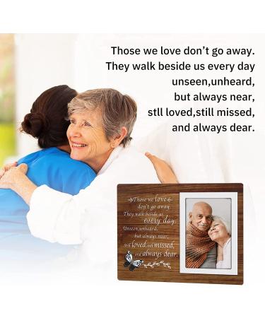 Memorial Picture Frame - Sympathy Gift for Loss of Loved One - Fits 6x4 Photo - Brown - Buy Online on SooperMarket.com