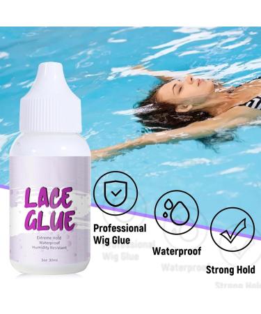 Wig Glue Invisible Lace Adhesive Glue Hair Replacement Bonding Glue For Wigs Toupee Systems Lace Hairpiece Hair Closure Strong Hold Waterproof Transparent Formulated For Oily Skin 1.3 Oz - Buy Online on SooperMarket.com