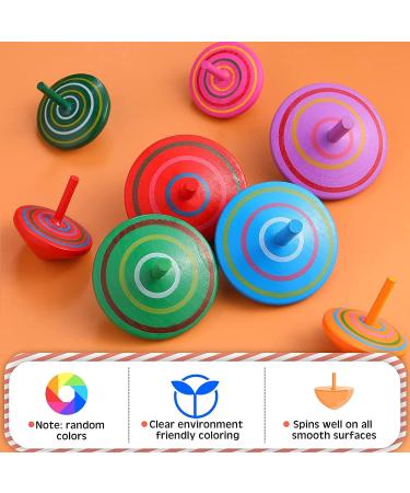 Annhao 30-Piece Wooden Circle Toy Set for Kids | Gyroscope Birthday Party Filler | Ages 3-7 - Ideal Gift - Buy Online on SooperMarket.com
