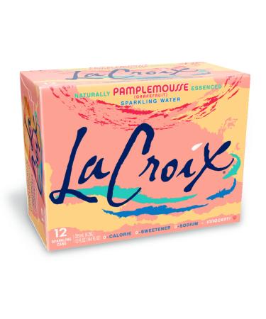 La Croix Sparkling Water Grapefruit 12 Fl Oz (Pack of 12) Pamplemousse (Grapefruit) 12 Fl Oz (Pack of 12)