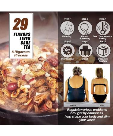 29 Flavors of Ancient Formula Tea Liver Care Tea 29 Flavors of Liver Protection Tea Chinese Liver Nourishing Tea Natural Herbal Tea Nourish The Liver and Protect The Liver 5g * 20 bags (1Pcs) - Buy Online on SooperMarket.com