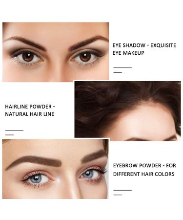 BOOBEN Eyebrow Powder Kit - Waterproof Long-Lasting Eyebrow Palette with Brush in 3 Colors (Light Brown Coffee) | Professional Eye Makeup - Buy Online on SooperMarket.com