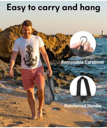 Quatish Shoe Bags for Travel - Waterproof Sneaker Bags (2 Pack) - XX-Large - Ideal for Golf Shoes - Men and Women - Zippered Dust Bags - Buy Online on SooperMarket.com