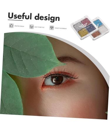 HAPINARY 2pcs Glitter Eye Makeup Glitter Sequins Eyeshadow Face Glitter Chunky Glitter Eyeshadow Eyeshadows - Buy Online on SooperMarket.com