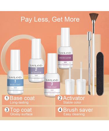 Saviland 29pcs Nail Dip Powder Kit | 20 Colors Set with Liquid, Base, Top Coat & Activator | Ideal for Nail Beginners & Professionals | D-Fantastic Night Gift for Ladies - Buy Online on SooperMarket.com