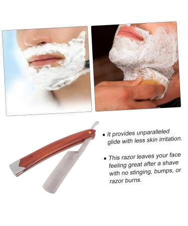 Premium Stainless Steel Shaving Razor & Trimmer for Men | Straight Razor Shaving | Barber-Grade Shaver for Precision Grooming - Buy Online on SooperMarket.com