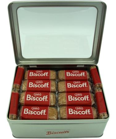 Biscoff Biscuits Hamper 44 Twin Packs (88) Bundle with Silver Refillable Window Lid Tin - Vegan - Ideal for Family Occasions Travel and Picnics - Buy Online on SooperMarket.com