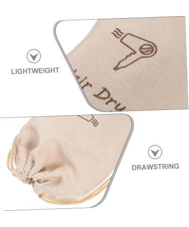 PRETYZOOM Linen Hair Dryer Bag Hair Blower Portable Hair Dryer Bag Dust Bags for Handbags Storage Bag Universal Velvet Bag Travel - Buy Online on SooperMarket.com