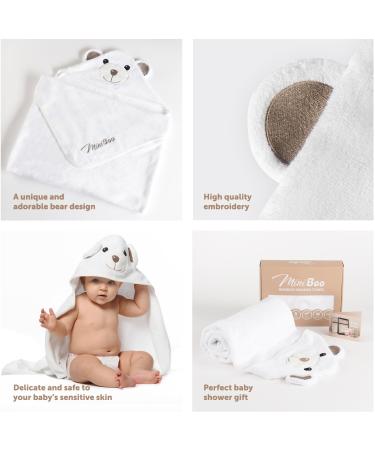 Premium Organic Bamboo Baby Hooded Towel | Ultra Soft & Hypoallergenic Baby Towels for Infant & Toddler | Perfect Baby Gift - Buy Online on SooperMarket.com