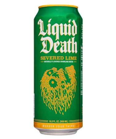 Liquid Death Sparkling Mountain Water Severed Lime 1 x 500ml Can