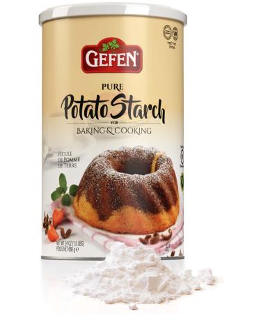 Gefen Pure Potato Starch, 24oz (1.5 lb Resealable Container) Gluten Free