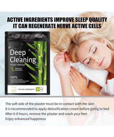 Natural Bamboo Foot Pads - 10 pcs for Better Sleep and Stress Relief | Organic Vinegar & Ginger Powder Combo for Foot & Body Care - Buy Online on SooperMarket.com