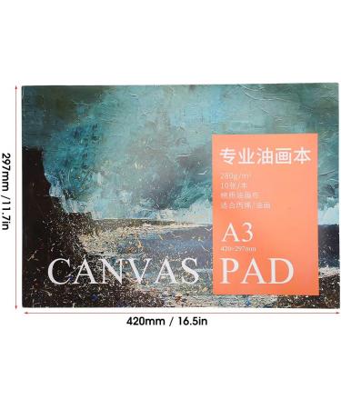 Beginner-Friendly A3 Oil Painting Paper Pad Book - Cotton Canvas Pad for Art Supplies - Buy Online on SooperMarket.com