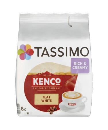 Tassimo Kenco Flat White Coffee Pods (16 pods 8 servings) Coffee 16 Count (Pack of 1)