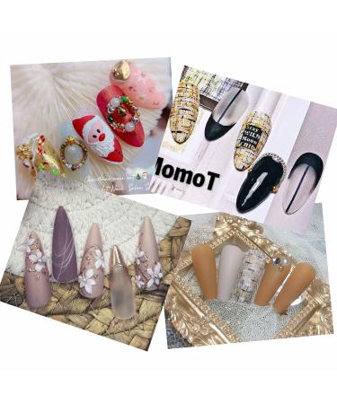 10Pcs Magnetic Nail Stand for Fake Acrylic Nails - Nail Display Practice Stands for Salon and Home DIY - Buy Online on SooperMarket.com