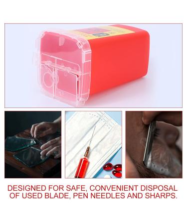 Beaupretty Waste Blade Disposal Box - Metal Container for Sharp Trash Medical & Household Use | Safe & Efficient Disposal - Buy Online on SooperMarket.com