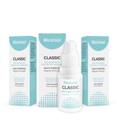 Essential (Classic) Multipurpose Bio-Advanced Castor Oil Ointment with Vitamin C & E Pure & Natural Hypoallergenic Skincare and Hair Care (15 ml - Pack of 3) 0.5 Fl Oz (Pack of 3) Classic