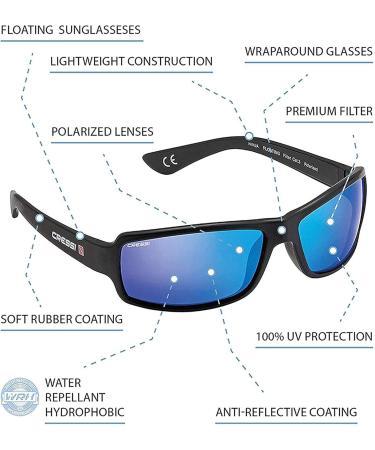 Cressi Ninja Floating & Flex Sunglasses for Adults | Unisex Stylish & Durable International Shipping - Buy Online on SooperMarket.com