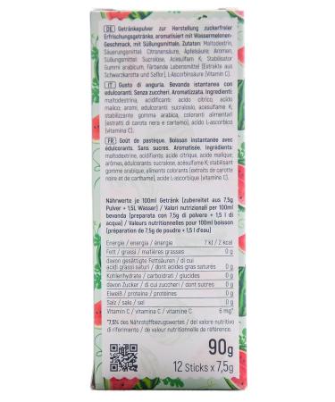 Intick Sugar-Free Watermelon Instant Drink | 12x1.5L | Vegan Low Calorie Vitamin C | Instant Beverage Powder - International Shipping Available - Buy Online on SooperMarket.com