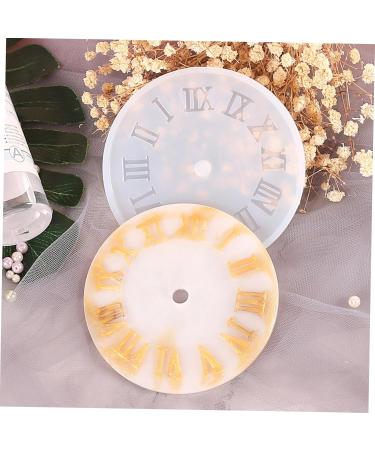 STOBOK 1pc Clock Mold Clocks Silicone Molds Resin Crafts Resin Epoxy Mold Craft Accessories Large Candle As Shown 15.5X15.5CM - Buy Online on SooperMarket.com