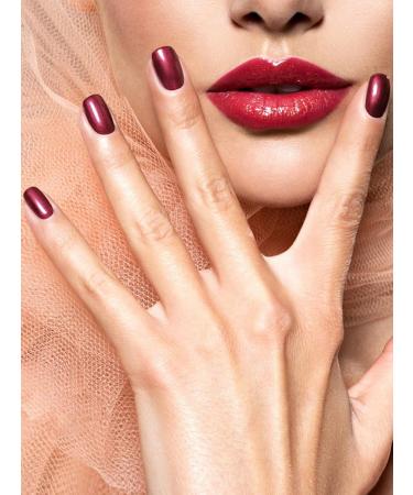 Kalolary Red Gel Nail Strips for Mother s Day | Glaze Brown Full Wrap Nail Polish Stickers | Aurora Nail Wraps | Long-Lasting Salon Quality | Includes Nail File & Wood Stick | UV/LED Lamp Required - Buy Online on SooperMarket.com