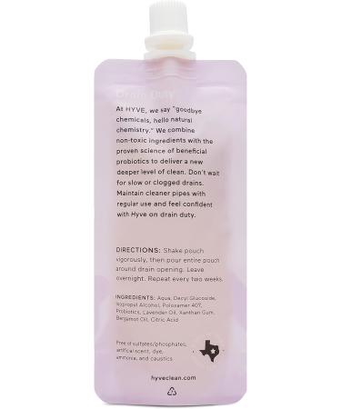 Hyve Drain Duty Water Pipe Cleaner - Lavender & Bergamot 2oz | Eco-Friendly Solutions for International Shipping - Buy Online on SooperMarket.com