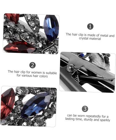 minkissy clips Metal rhinestone hair barrette crocodile skin alligator hair clip Miss - Buy Online on SooperMarket.com
