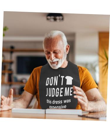 Elderly Bib Accessories for Men Adult Bibs for Men Custom Adult Bibs Crumb Catcher Bibs Reusable Adult1123 (Color : Black3 Size : 58X45CM) 58X45CM Black3 - Buy Online on SooperMarket.com