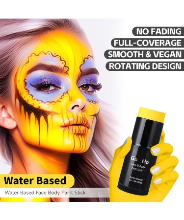 Yellow Face Paint Stick 1.06 Oz - Non-toxic Cream Body Makeup for Adults and Children - Halloween SFX Cosplay - Buy Online on SooperMarket.com