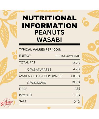 Sunburst Spicy Wasabi Peanuts 1kg | GMO Free | Recyclable & Resealable Pouch - Buy Online on SooperMarket.com