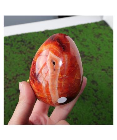 Crystal 1PC Natural Carnelian Red Agate Crystal Stones Polished Gemstone Figurines with Stone Stand Specimen Minerals Stone Collection (Color : 200-215g)