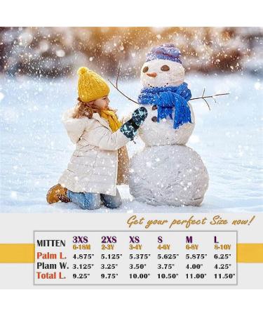 Highcamp Waterproof Snow Mittens for Toddlers XS (3-4 Y) - Dino Design - Buy Online on SooperMarket.com