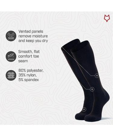 FoxRiver Fatigue Fighter Over-The-Calf Work Socks - Large Black - Buy Online on SooperMarket.com