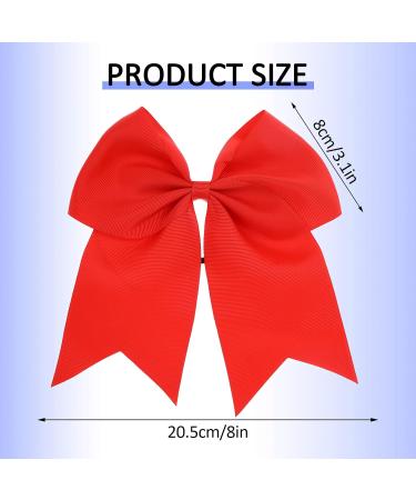 Shop 2 Pieces Large Red Loop Hair Ties - Perfect Cheerleader Hair Accessories for Women & Girls - Ideal for Christmas Parties - Buy Online on SooperMarket.com