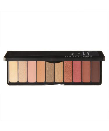 e.l.f. Cosmetics Rose Gold Eyeshadow Palette  Shimmer & Matte Finishes  Multidimensional Looks  Define & Highlight Eyes  10 Pan Palette  Sunset Sunset 0.42 Ounce (Pack of 1)