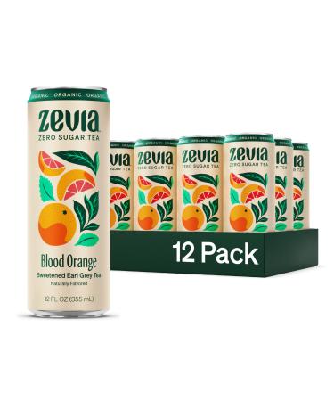 Zevia Blood Orange Earl Grey Tea 12x355ml Orange 355 mL (Pack of 12)