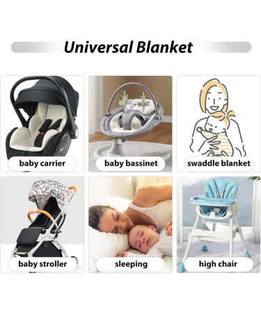 Rainbow Baby Blanket Swaddle Wrap - Soft & Warm Infant Sleeping Wrap for Boys & Girls - Unisex Receiving Blanket 0-6 Months - Buy Online on SooperMarket.com