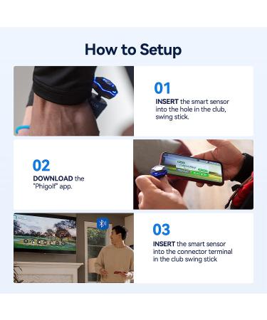 PHIGOLF Phigolf2 Golf Simulator | Indoor & Outdoor Swing Trainer with Motion Sensor | Compatible with WGT/E6 Connect APP | Works with Smartdevices - Buy Online on SooperMarket.com