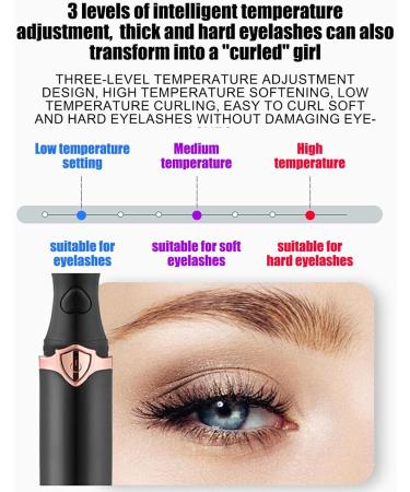 ADERN Electric Heated Lash Curler - Long-Lasting Heating Curler for Lash Styling Electric Heated Eyelash Curling Device for Barbershop Beauty Salon Stage Performance - Buy Online on SooperMarket.com