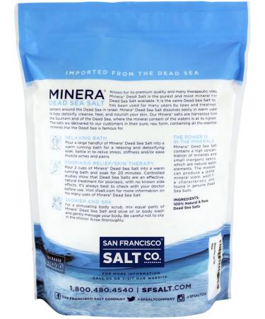 Minera Dead Sea Salt 15 lb - 3 Pack Fine Grain Bags - Buy Online on SooperMarket.com