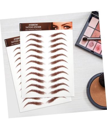 Mikinona 5 Sheets Eyebrow Stickers Simulation Eyebrow Peel off Eyebrow Sticker Fake Eyebrows Makeup Eyebrow - Buy Online on SooperMarket.com