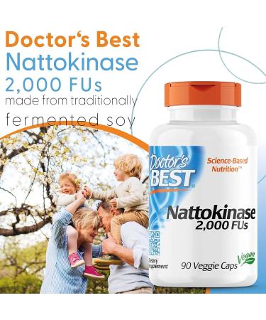 DoctorBest Nattokinase 2 000 FU 90 Vegan Capsules Laboratory Tested Gluten-Free Vegetarian 90 count (Pack of 1) - Buy Online on SooperMarket.com