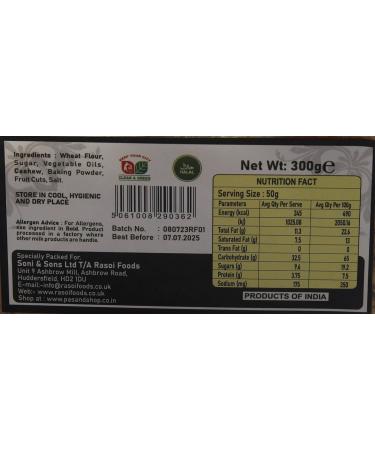 PASAND FRUIT KAJU COOKIES 300G (1) - Buy Online on SooperMarket.com