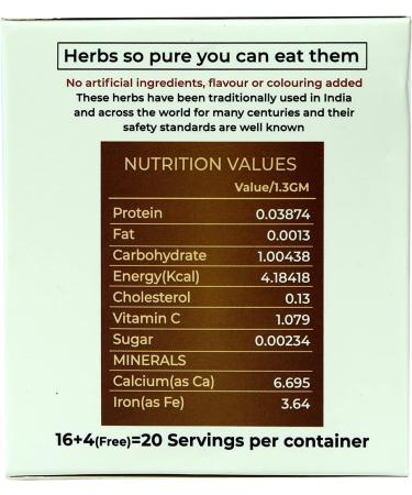 One More Cup Herbal Tea Box Caffeine Free Tea Bags Herbal Tea For Immunity Boost (Total 20 Tea Bags) - Buy Online on SooperMarket.com