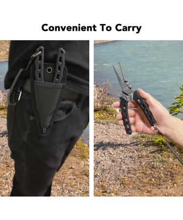 YeaSee Fishing Pliers & Fish Lip Gripper Set | Saltwater Resistant Tools with Rubber Handle, Line Cutter, Hook Remover & Sheath | Ideal Ice Fishing Gear & Gift for Men - Buy Online on SooperMarket.com