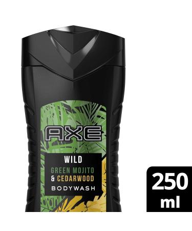 Axe Shower Gel Wild Mojito & Cedarwood - Long-Lasting Freshness & Fragrance (250ml 3-Pack) - Dermatologically Tested - Buy Online on SooperMarket.com